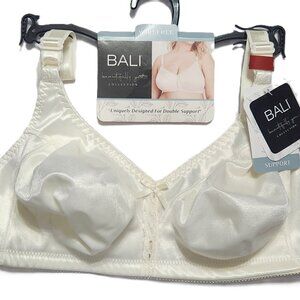 Bali Beautifully You Tailored Wireless Bra - Size 36D - Cream